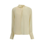 Beige Silk Blouse