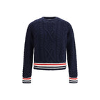Blue Fleece Wool Sweatshirt