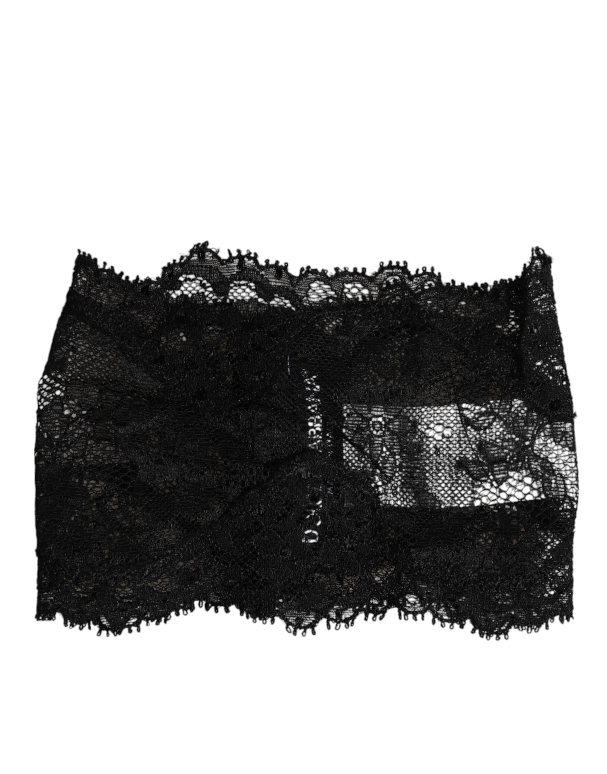 Black Lace Neck Scarf