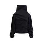 Black Polyamide Full-Length Jacket