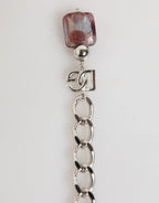 Multicolor Murano Glass Beads Brass Zamak Necklace