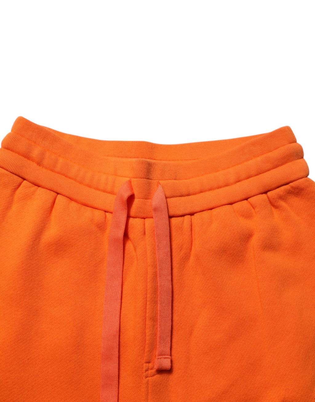 Orange Cotton DG VIB3 Logo Drawstring Sweatpants Pants