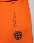 Orange Cotton DG VIB3 Logo Drawstring Sweatpants Pants