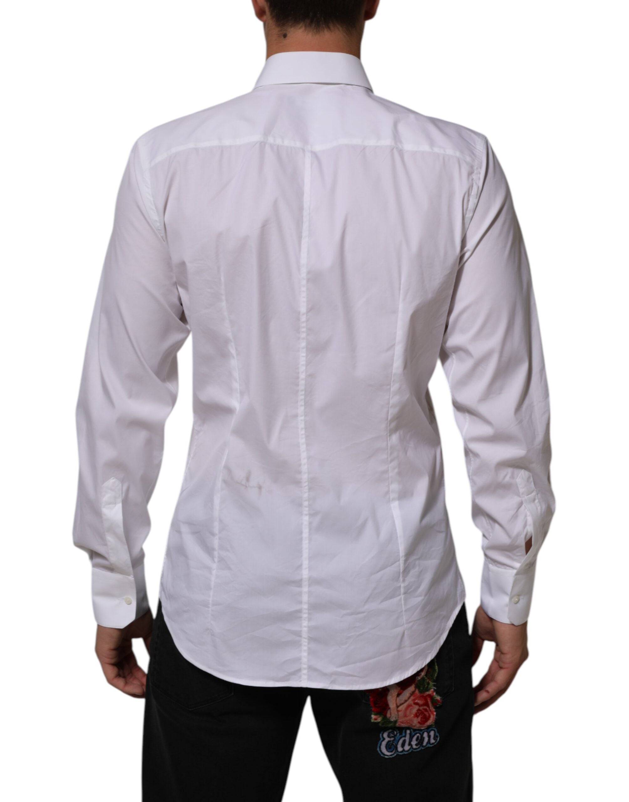 White Cotton MARTINI Formal Men Dress Shirt