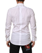 White Cotton GOLD DGPatch Formal Dress Shirt