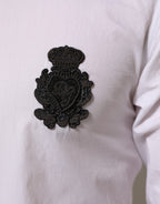 White Cotton GOLD DGPatch Formal Dress Shirt