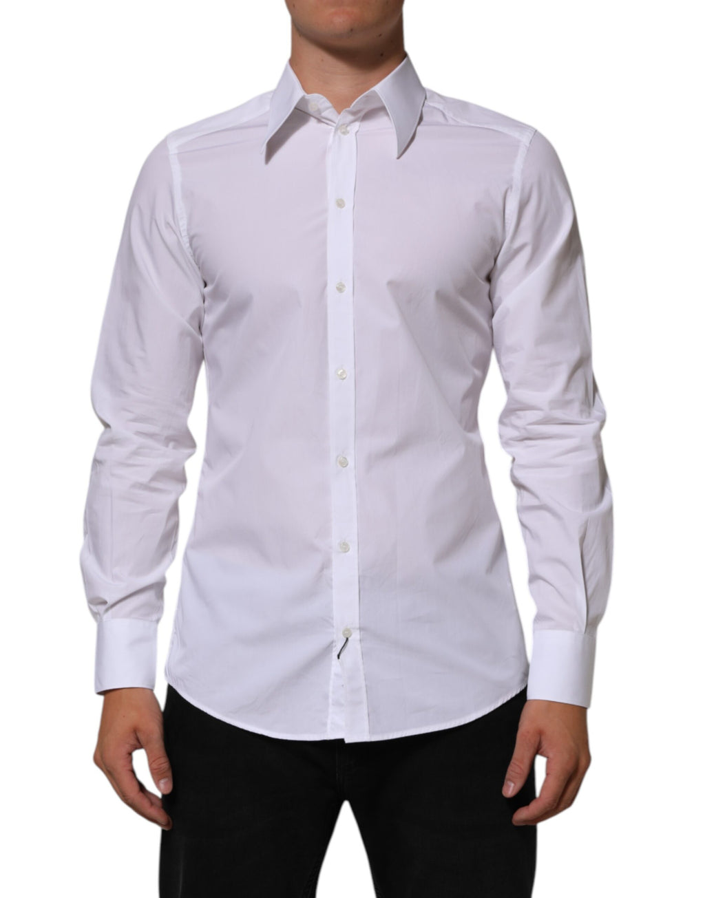 White Cotton MARTINI Men Formal Dress Shirt