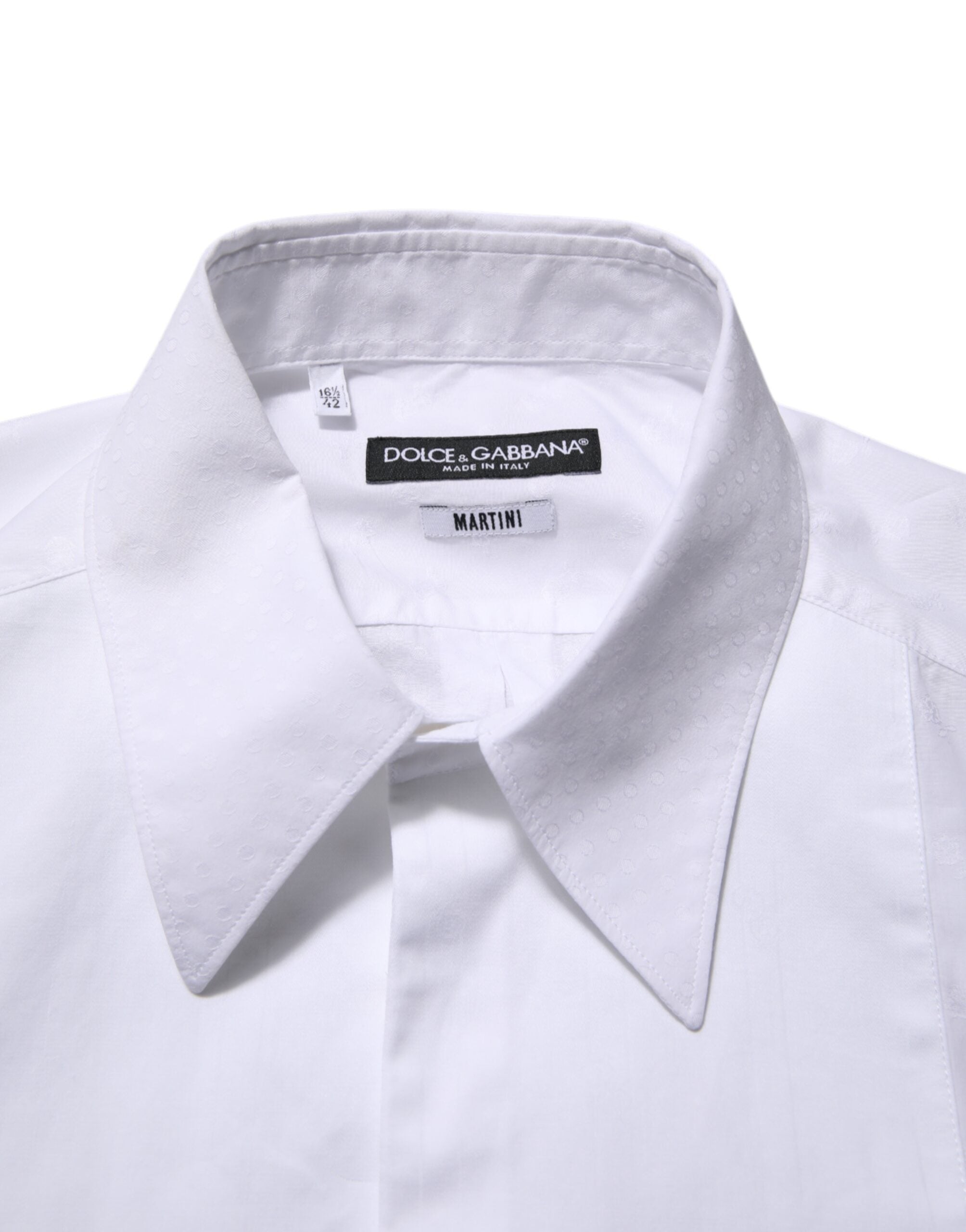 White Cotton MARTINI Bib Formal Dress Shirt