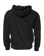 Black Logo FullZip Hooded Sweatshirt Sweater