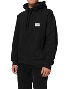 Black Logo FullZip Hooded Sweatshirt Sweater