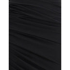 Black Acetate Casual Dress