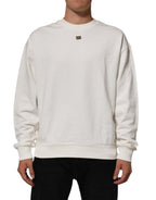 White DG Logo Crew Neck Sweatshirt Sweater