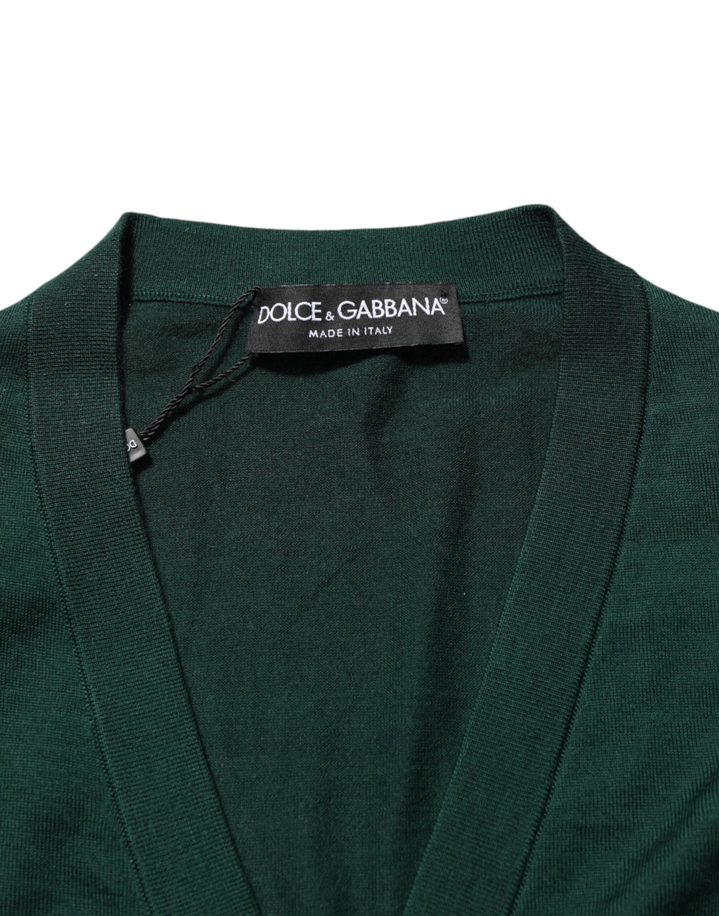 Dark Green Button Down Men Cardigan Sweater