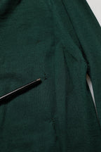 Dark Green Button Down Men Cardigan Sweater