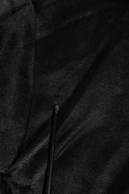 Black Logo Polyester CrewNeck Sweatshirt Sweater