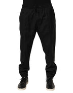 Black Drawstring Men Jogger Sweatpants Pants