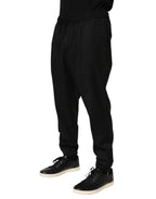 Black Drawstring Men Jogger Sweatpants Pants