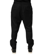 Black Drawstring Men Jogger Sweatpants Pants