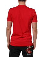 Red Goodluck 2023 Cotton Crew Neck T-shirt