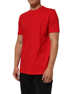 Red Goodluck 2023 Cotton Crew Neck T-shirt