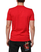 Red Goodluck 2023 Cotton Crew Neck T-shirt