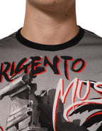 Multicolor Agrigento Dance Jazz Music Print T-shirt