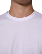 White Goodluck 2021 Cotton Crew Neck  T-shirt