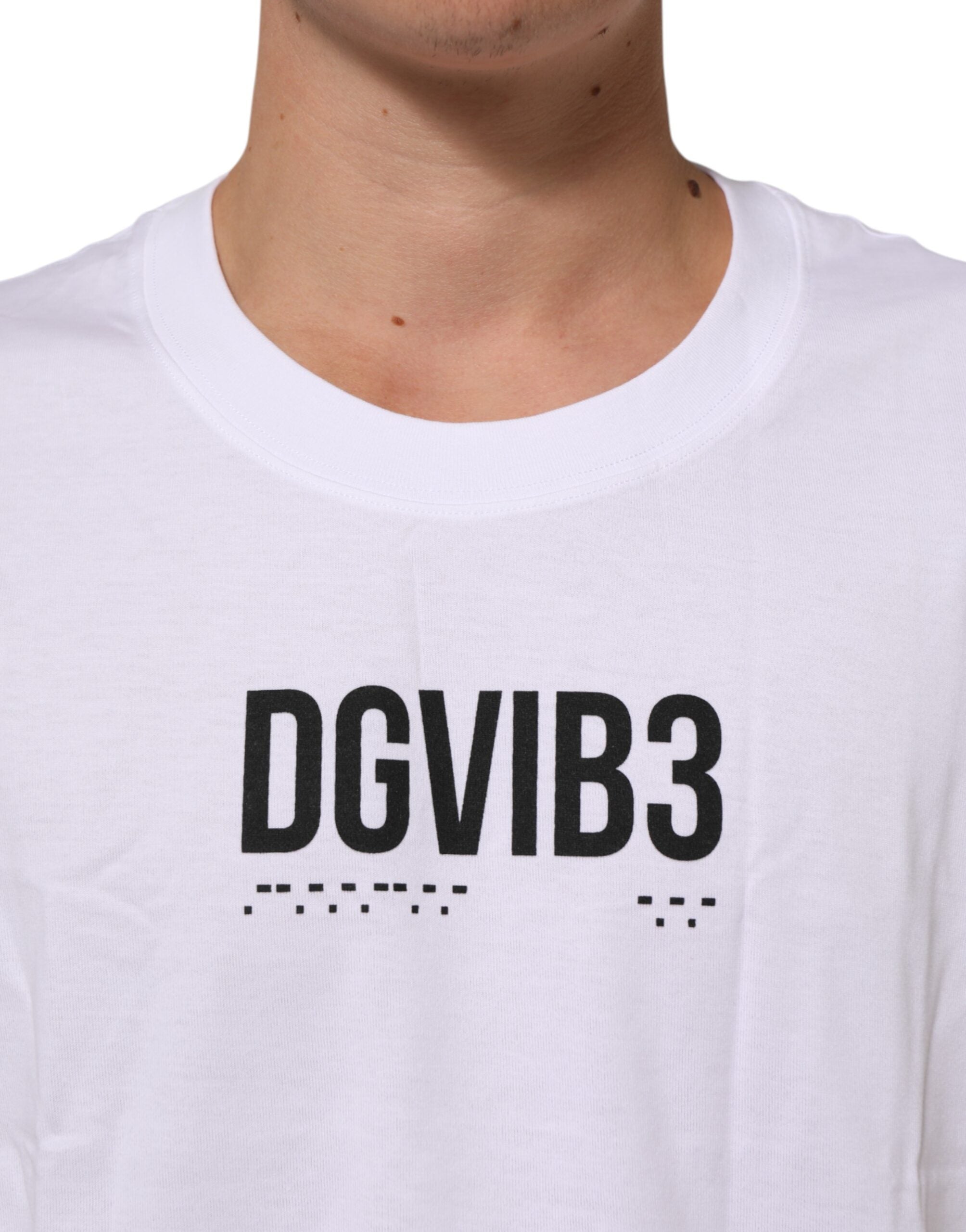 White Cotton Sleeveless Printed Tank T-shirt