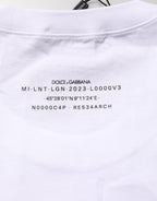 White Cotton Sleeveless Printed Tank T-shirt