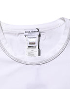 White Cotton Round Neck Men Underwear T-shirt