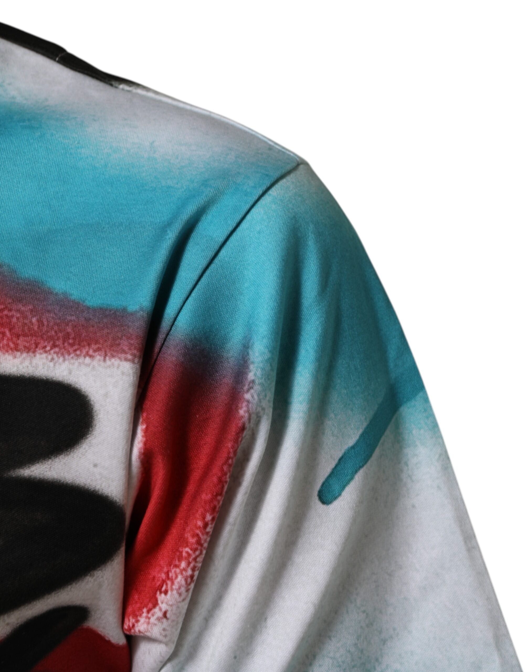 White Graffiti Crew Neck Short Sleeves T-shirt