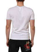 White Short Sleeves Round Neck Men Underwear T-shirt