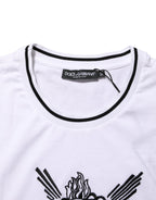 White Sacred Heart Short Sleeve Men T-shirt