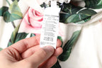 White Floral Silk One Shoulder Midi Dress