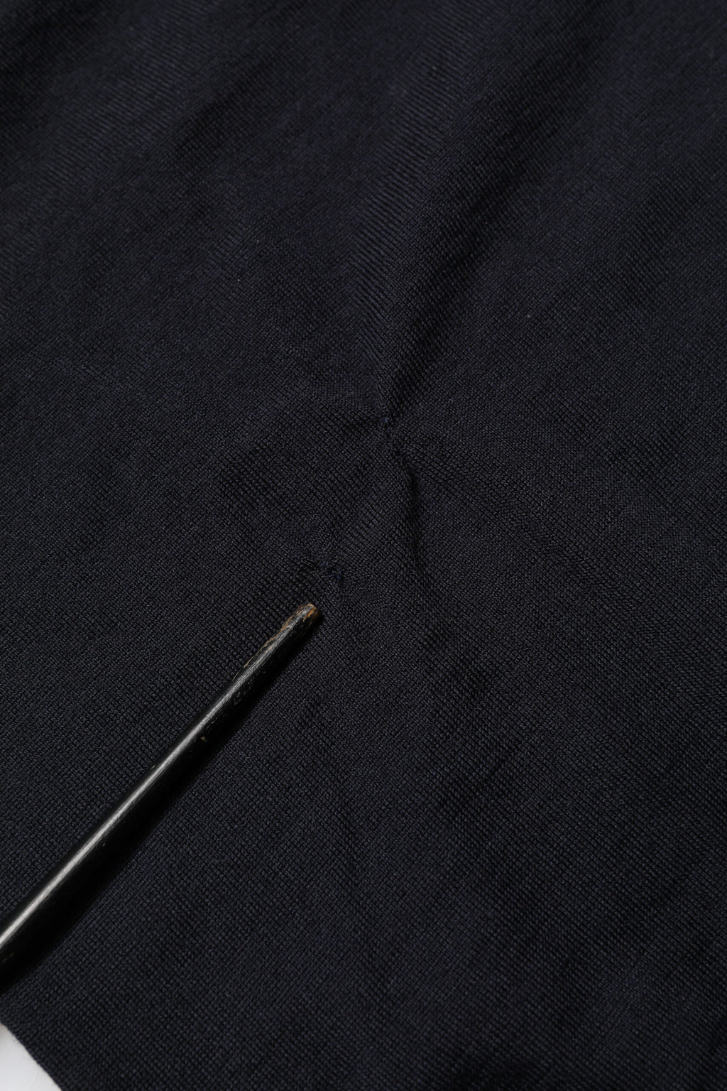 Black Cashmere Knit V-Neck Pullover Sweater