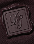 Brown Logo Plaque Cotton Crew Neck T-shirt