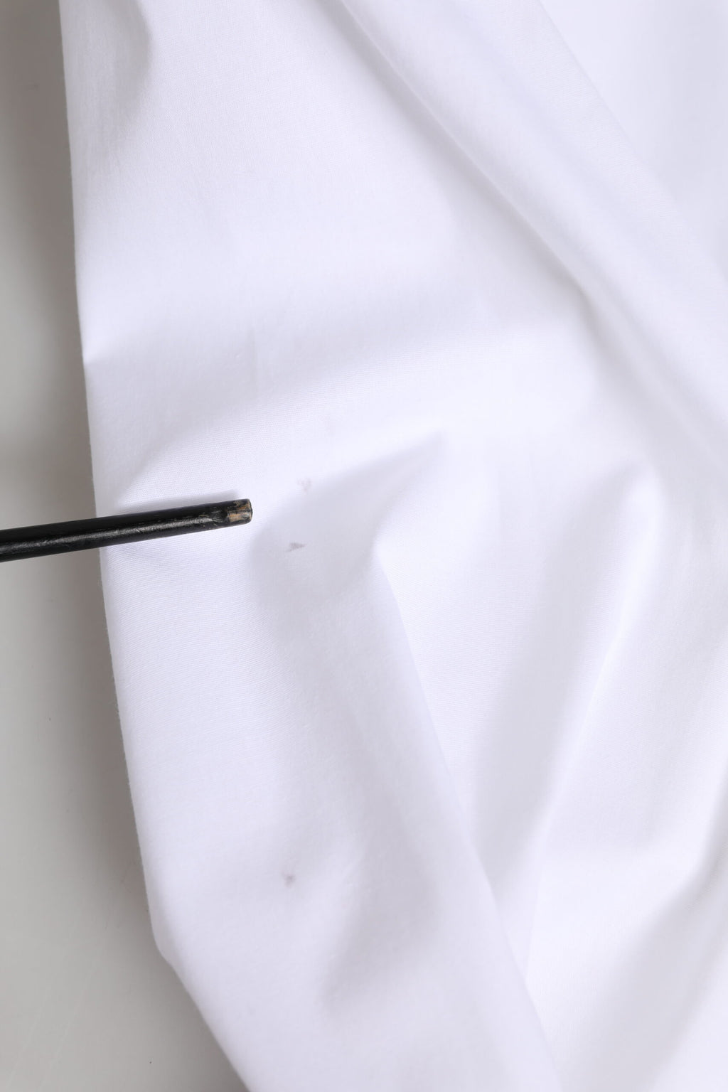 White Cotton Collared Buttoned Dress Shirt Top