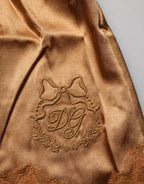 Brown Floral Lace Tank Lingerie Sleepwear Underwear