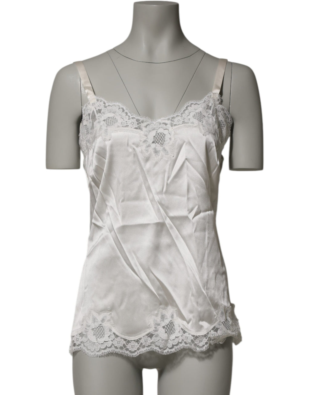 Off White Floral Lace Tank Lingerie Top Underwear