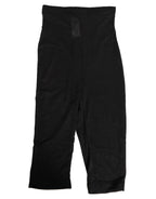 Black High Waist Tight Midi Trouser Underwear