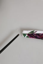 White Floral Print Halter Bikini Top Swimwear