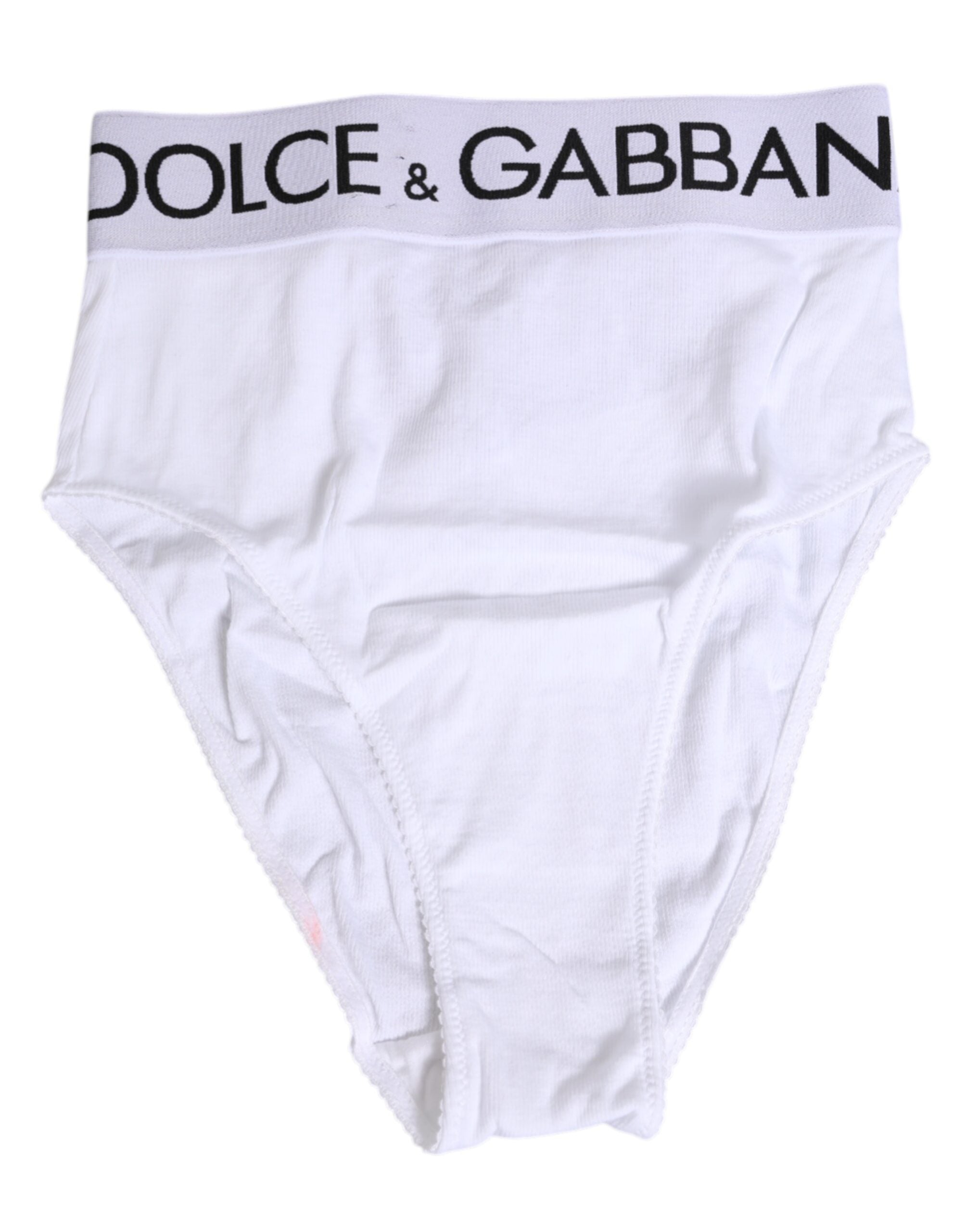White Cotton Stretch High Waist Panty Underwear