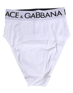 White Cotton Stretch High Waist Panty Underwear