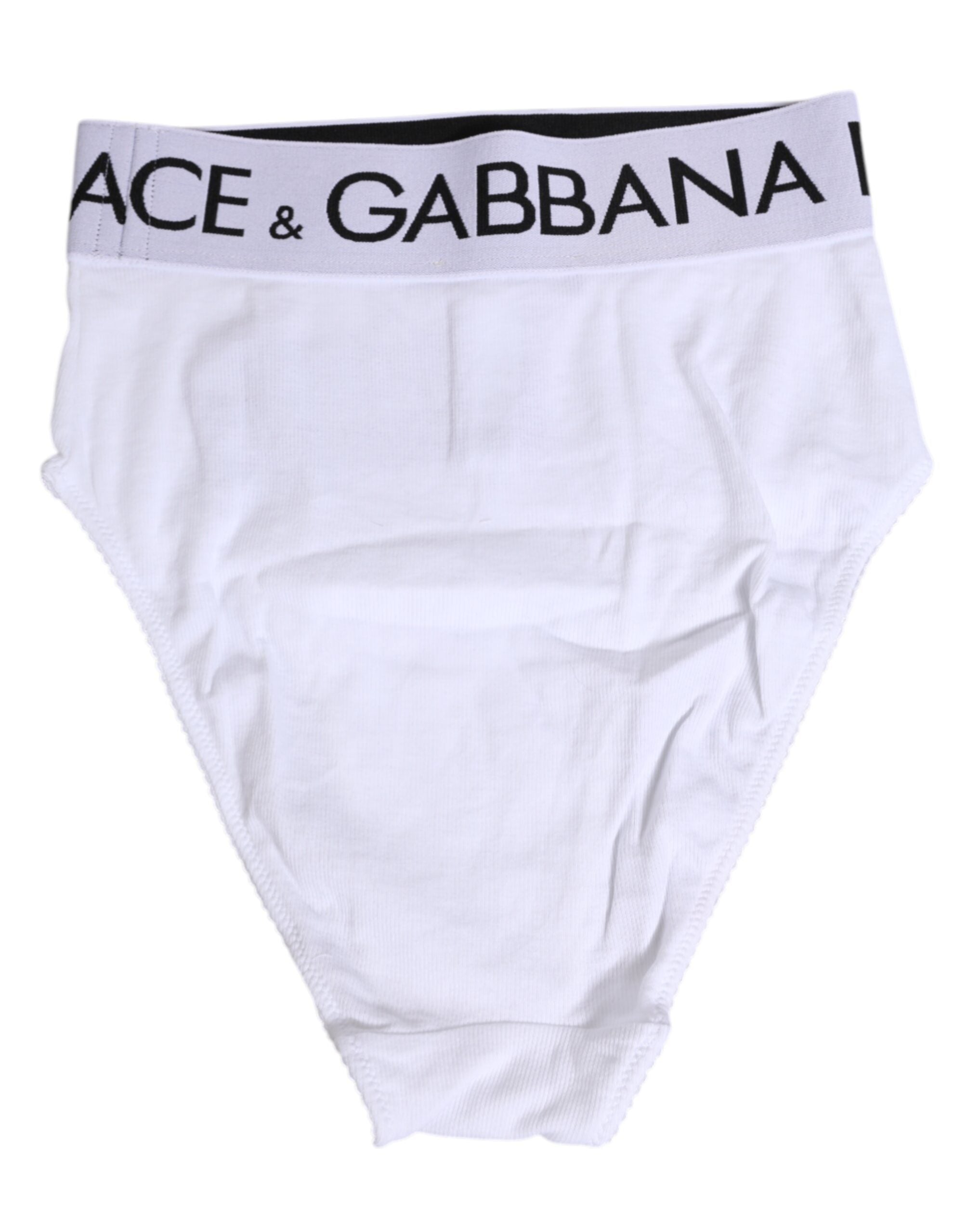 White Cotton Stretch High Waist Panty Underwear