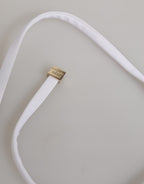 White Logo Swimsuit 2 Piece Top Bottom Swimwear