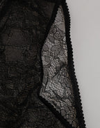 Black Nylon Stretch High Waist Panty Underwear