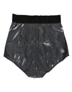 Gray Silk Stretch Slip Girdle Panty Underwear
