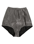 Gray Silk Stretch Slip Girdle Panty Underwear