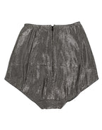 Gray Silk Stretch Slip Girdle Panty Underwear