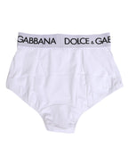 White Nylon Logo Waistband Panty Underwear